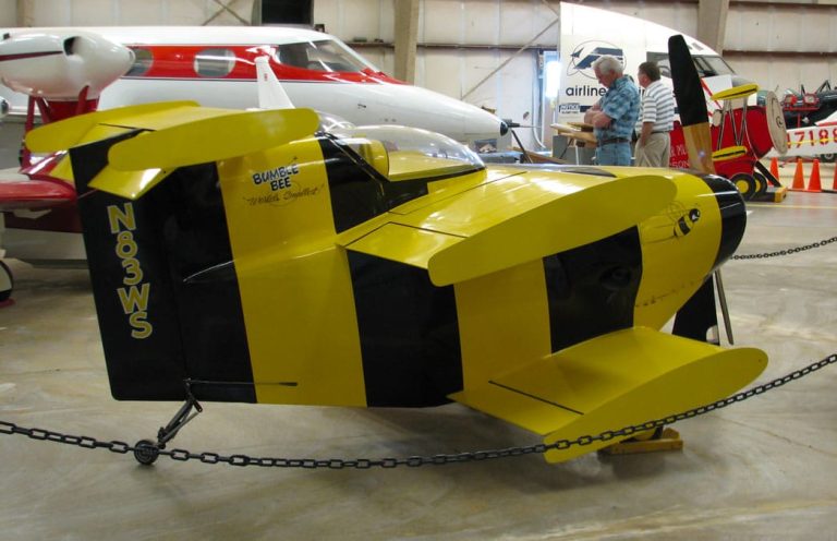 The Bumble Bee 1 airplane, on display in the Pima Museum - Flight of the Bumble Bee Airplane