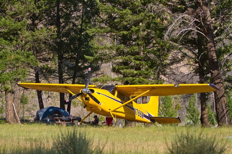 Flying to the Upper Loon Creek Airstrip