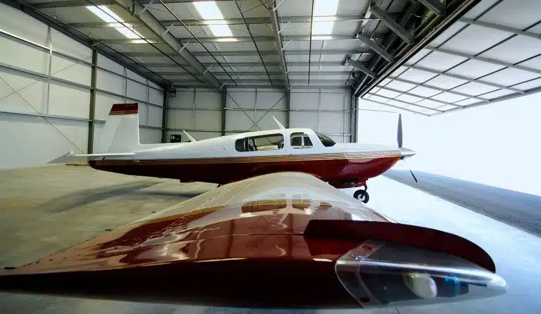Light aircraft in a hanger - Basic Aircraft Components